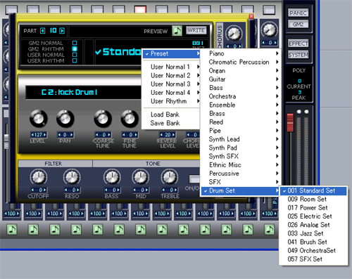 yPresetzyDrum setzy001 Standard setzI܂.