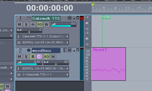 【Cakewalk TTS-1】で【walking_bass_006】を作成して見ました.